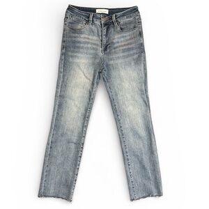 Risen Straight Leg Cropped Jeans - size 27 - Daydreamer